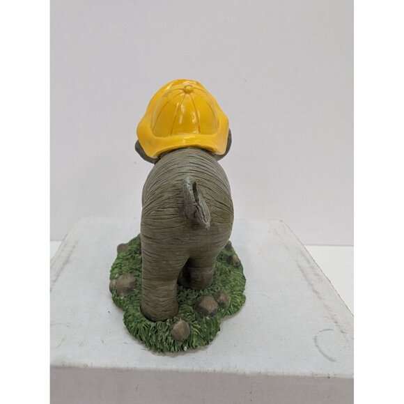 Rainy Day Splash 1997 The Hamilton Collection Elephant in Rain Hat Figurine - Picture 4 of 7
